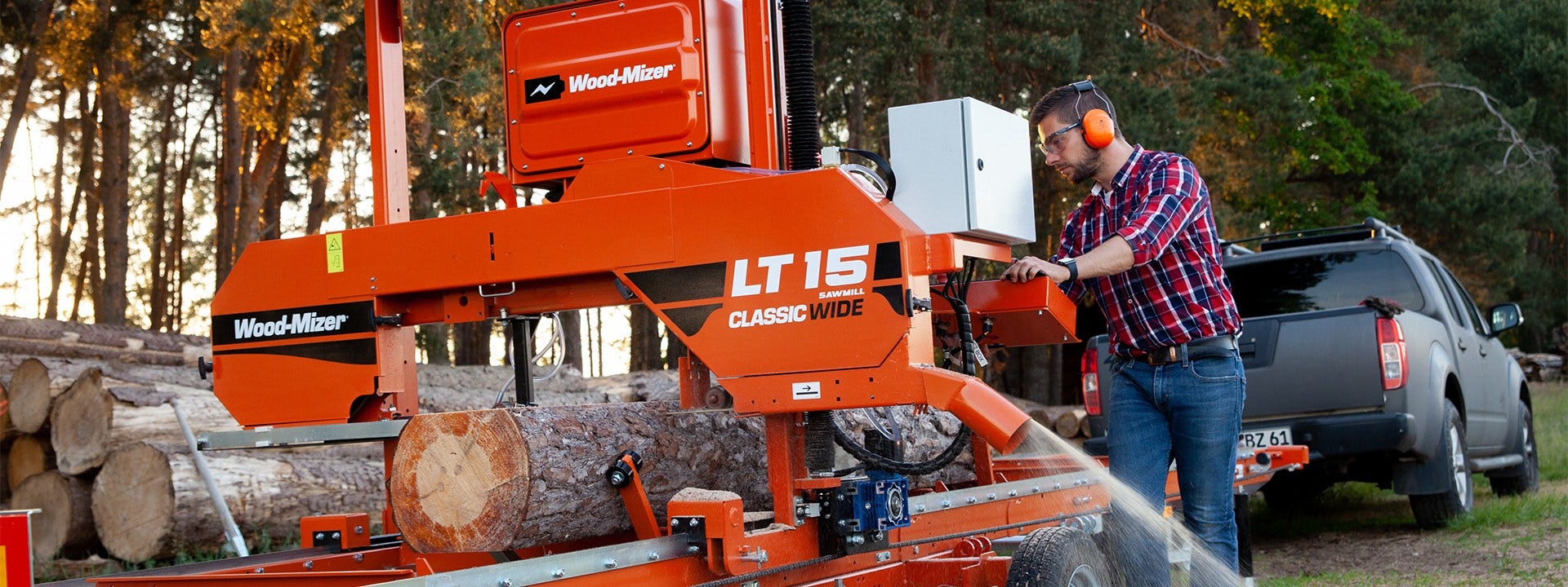 Akutoitel töötav saeraam Wood-Mizer LT15
